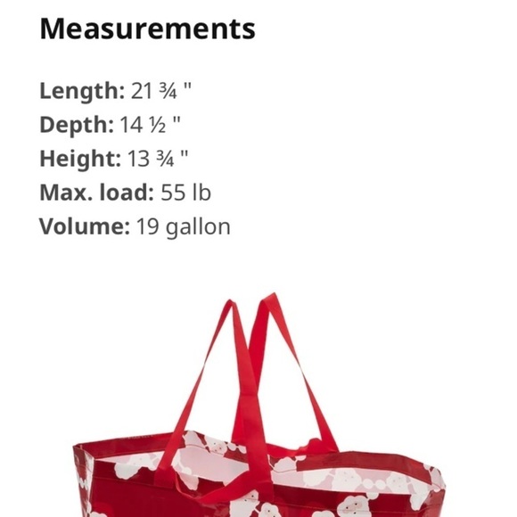 IKEA large Santa Claus shopping bag NWT - Picture 7 of 7